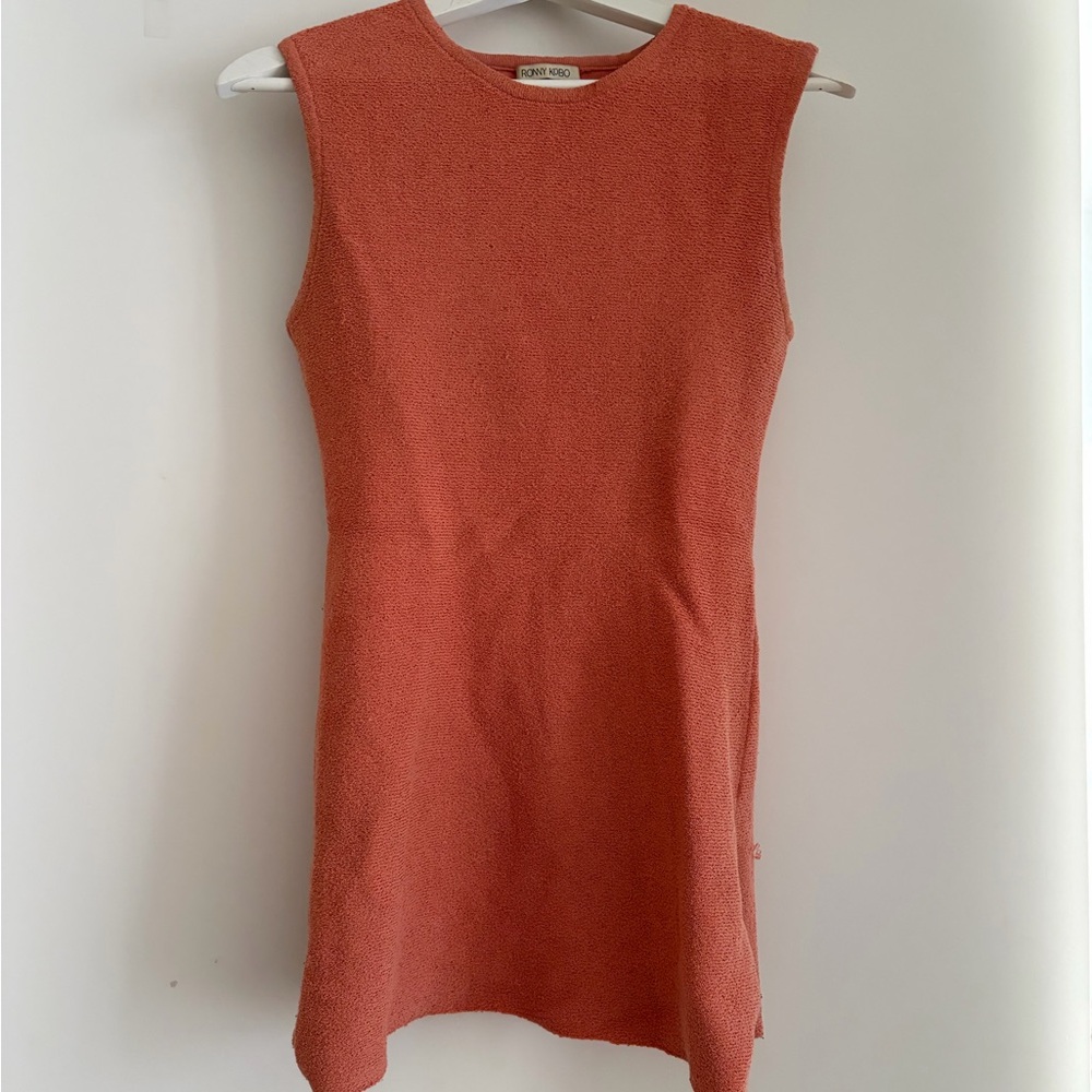 Ronny Kobo Collection Terracotta Mini Dress